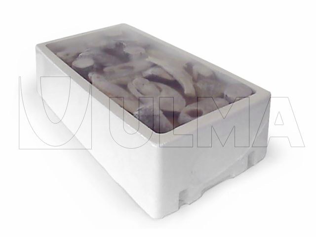 Enfajado de caja de poliestireno expandido con pescado fresco en film  retráctil polietileno de baja densidad (LDPE) — ULMA Packaging