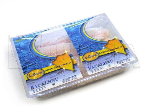 Envasado de bacalao en termoformado en atmósfera modificada (MAP) en film rígido