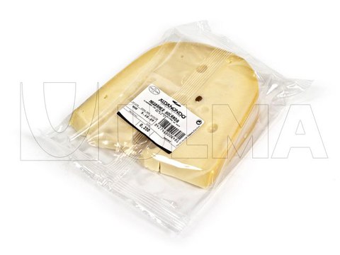 Envasado de cuña de queso en flow pack (hffs) con atmósfera protectora (MAP)